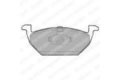 Колодки передние SKODA OCTAVIA (1U) LP1104 для VW JETTA III (1K2) 1.6 2005-2010, код двигателя BSE,BSF,CCSA, V см3 1595, кВт 75, л.с. 102, бензин, Delphi LP1104