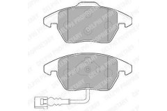 Колодки передние SKODA OCTAVIA (1Z), PASSAT (3C_, 36_) LP1837 для VW JETTA III (1K2) 2.0 TDI 2005-2010, код двигателя BMM, V см3 1968, кВт 103, л.с. 140, Дизель, Delphi LP1837